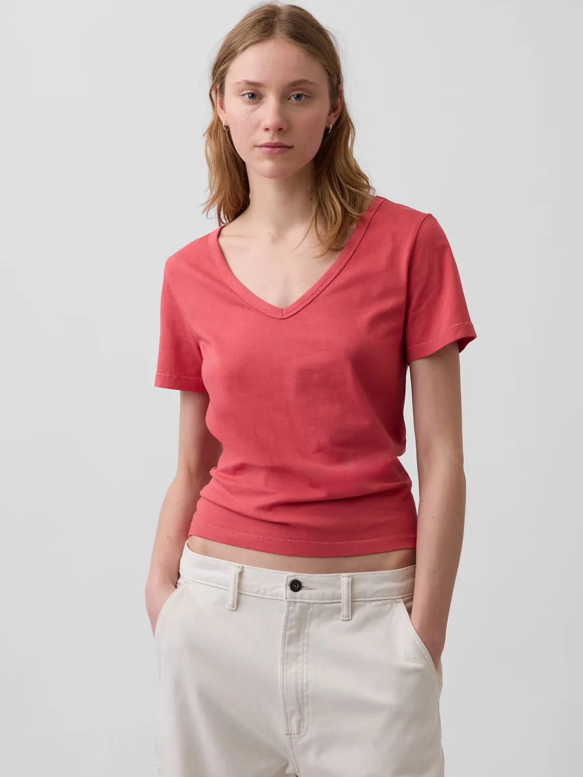Organic Cotton VintageSoft V-Neck T-Shirt