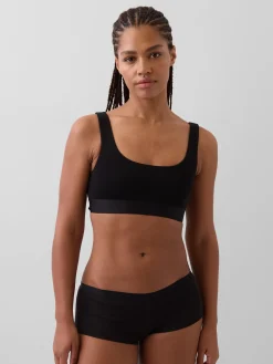 Organic Stretch Cotton Gap Logo Bralette