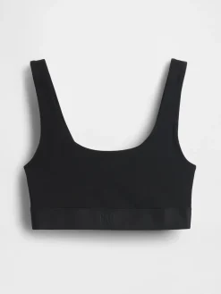 Organic Stretch Cotton Gap Logo Bralette