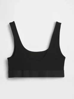 Organic Stretch Cotton Gap Logo Bralette
