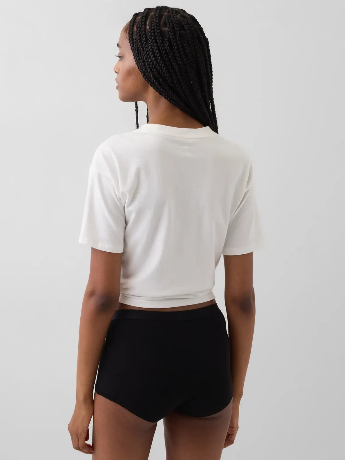 Organic Stretch Cotton High Rise Shorty