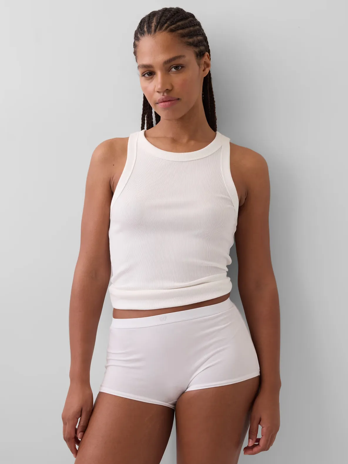 Organic Stretch Cotton High Rise Shorty