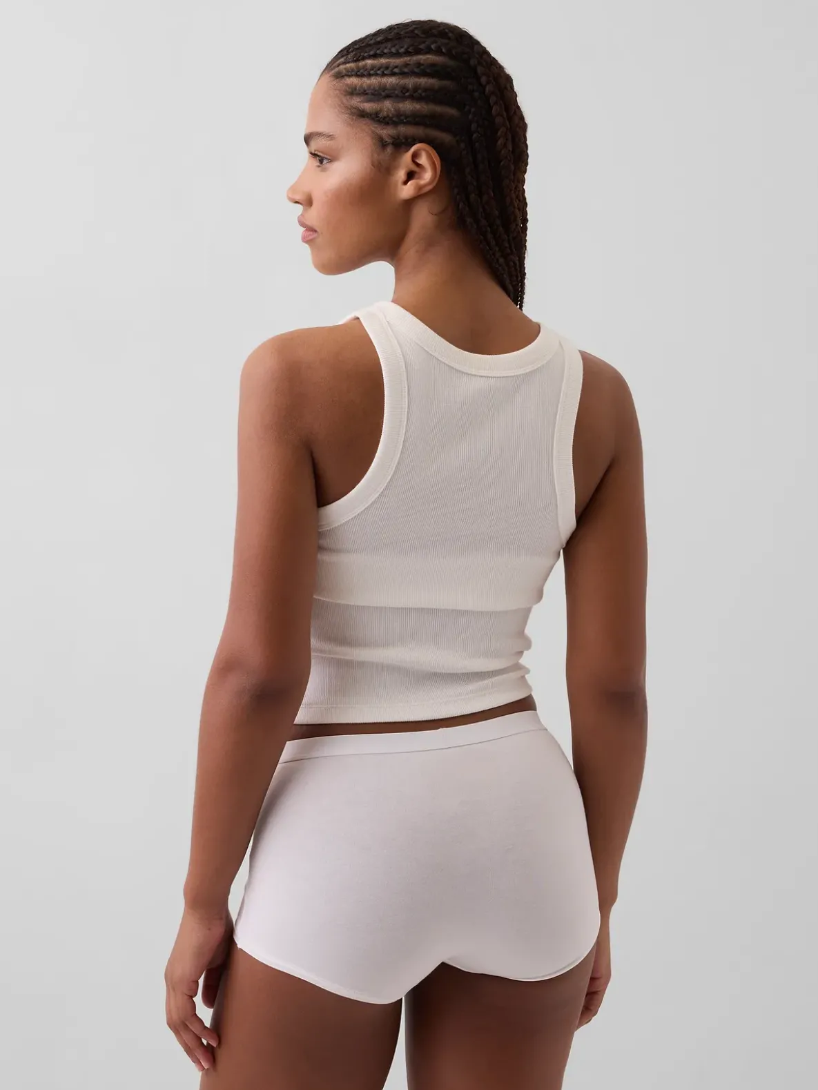 Organic Stretch Cotton High Rise Shorty