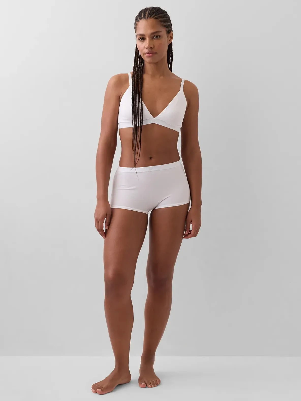 Organic Stretch Cotton High Rise Shorty