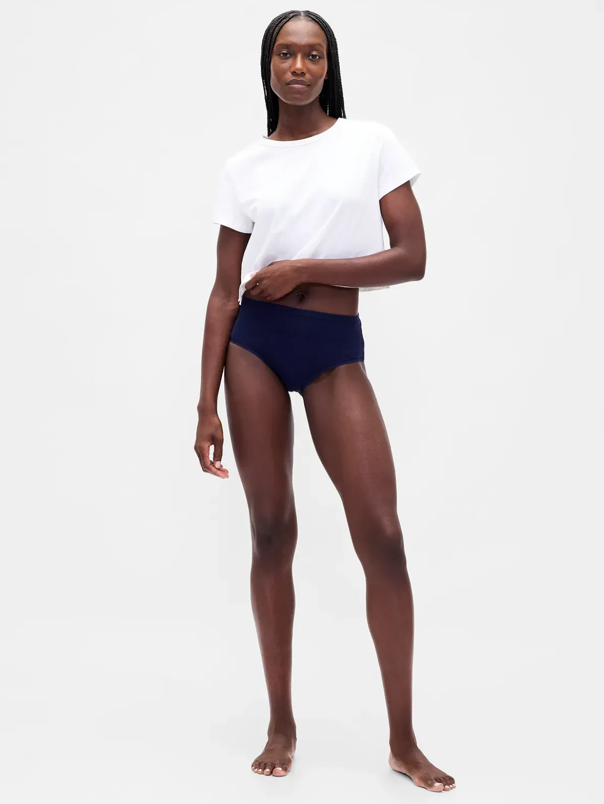Organic Stretch Cotton High Rise Bikini