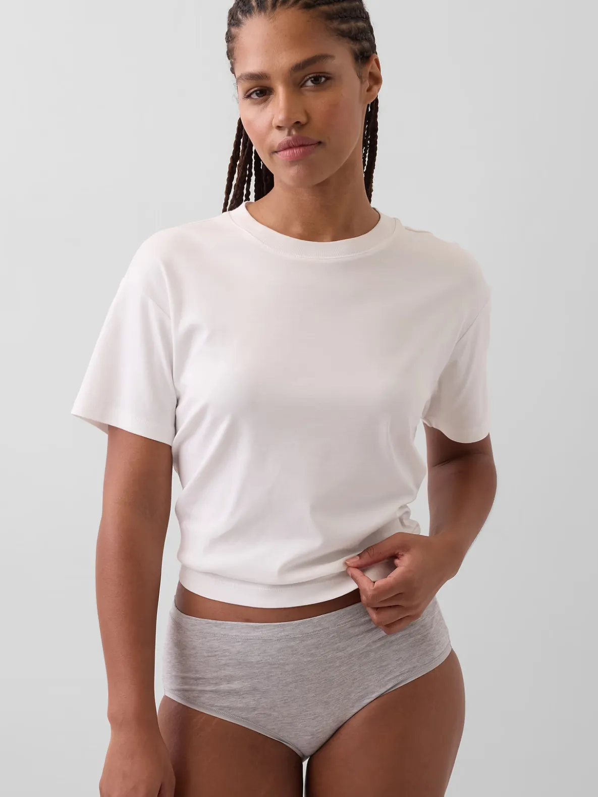 Organic Stretch Cotton High Rise Bikini