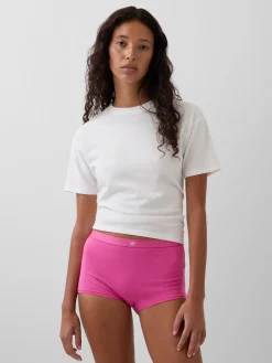 Organic Stretch Cotton High Rise Shorty