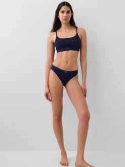 Organic Stretch Cotton Logo Bikini