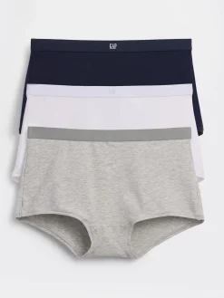 Organic Stretch Cotton Logo Shorty (3-Pack)