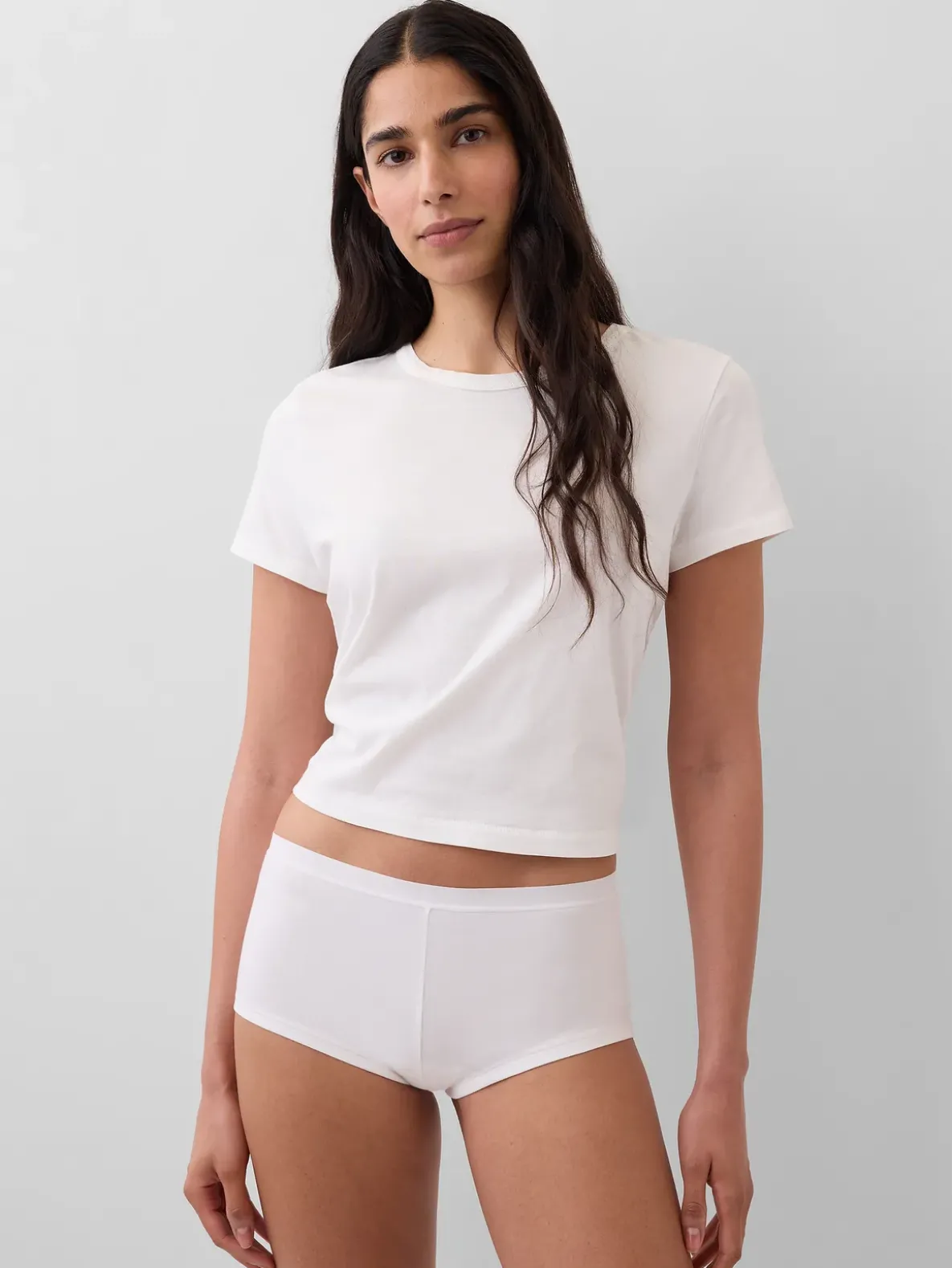 Organic Stretch Cotton Logo Shorty (3-Pack)