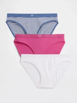 Organic Stretch Cotton Logo Bikini (3-Pack)