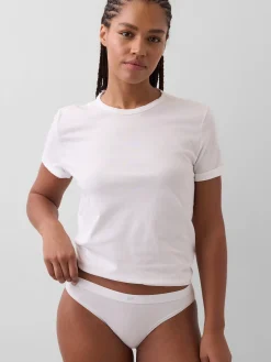 Organic Stretch Cotton Logo Bikini