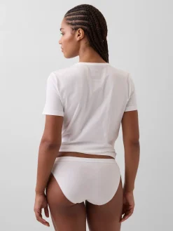Organic Stretch Cotton Logo Bikini