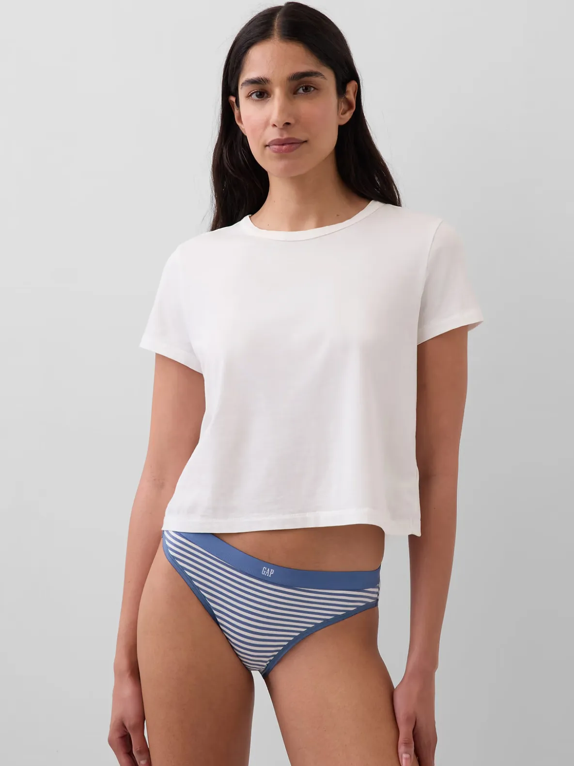 Organic Stretch Cotton Logo Bikini