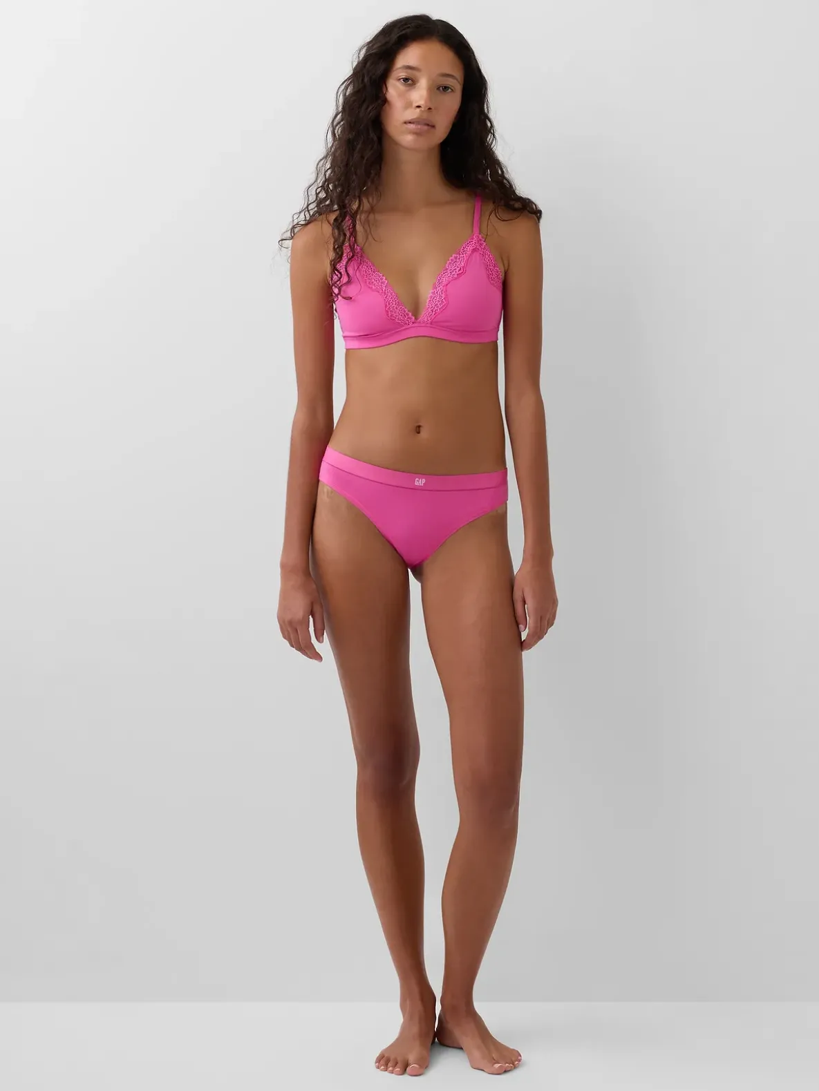 Organic Stretch Cotton Logo Bikini