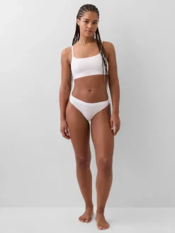 Organic Stretch Cotton Logo Thong