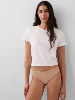 Organic Stretch Cotton No Show Thong