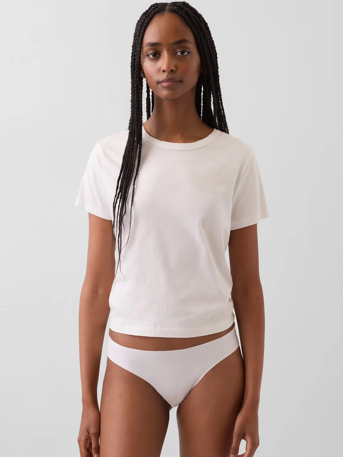 Organic Stretch Cotton No Show Bikini
