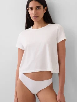 Organic Stretch Cotton No Show Thong