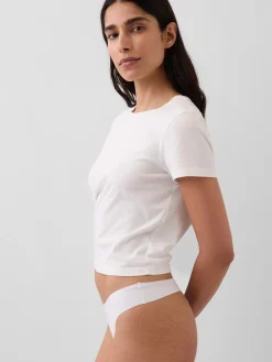 Organic Stretch Cotton No Show Thong