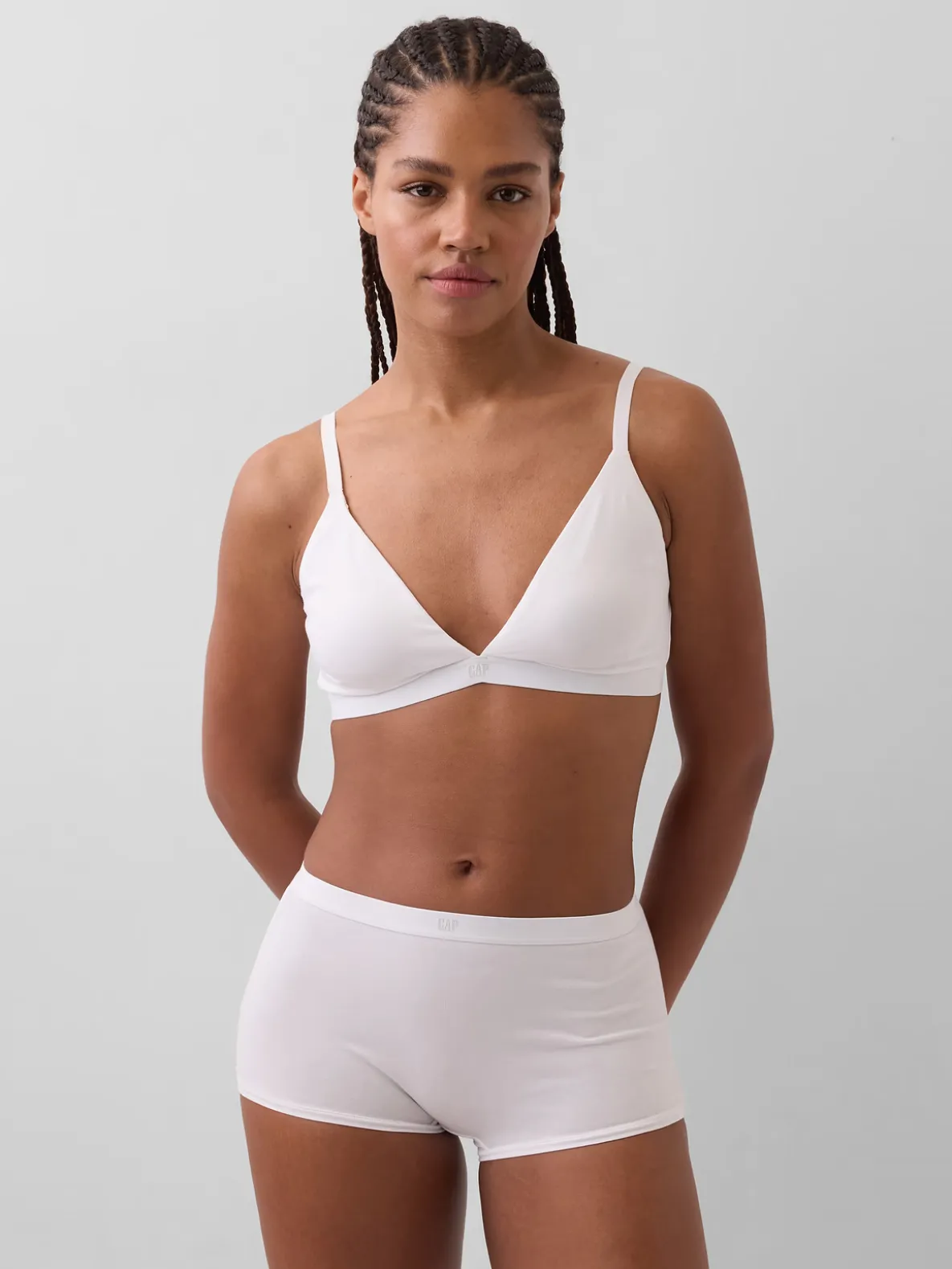 Organic Stretch Cotton Triangle Bra
