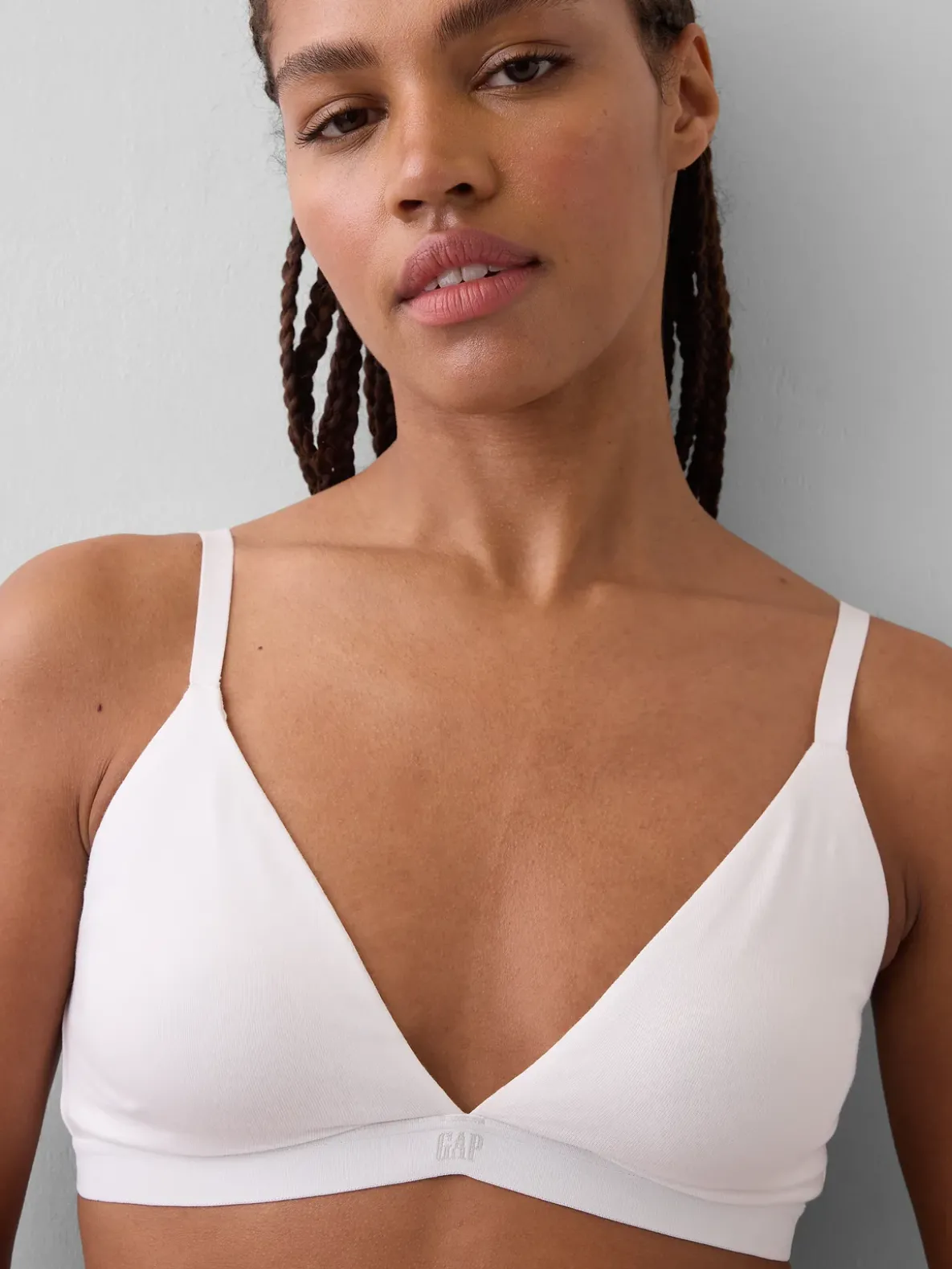 Organic Stretch Cotton Triangle Bra