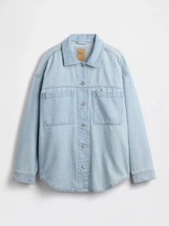 Oversized Denim Shirt Jacket