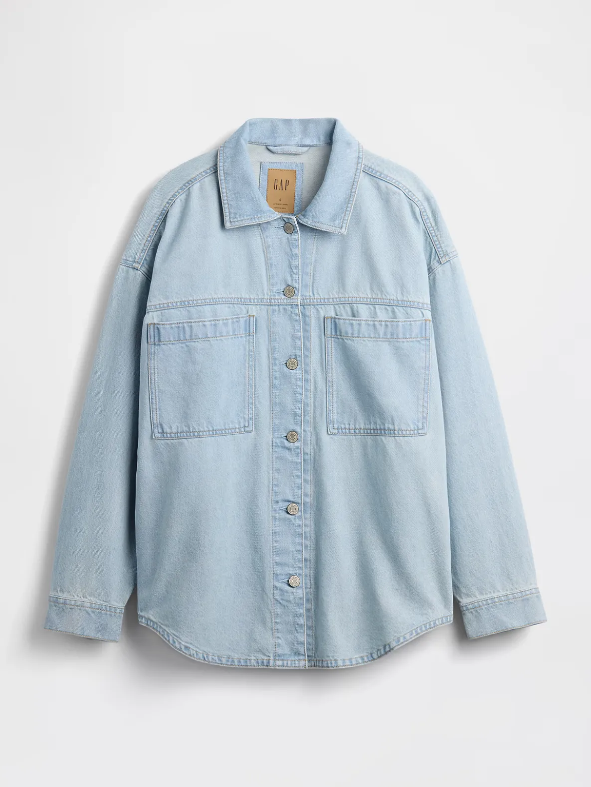 Oversized Denim Shirt Jacket