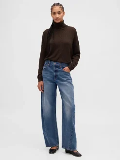 Oversized Pointelle Turtleneck