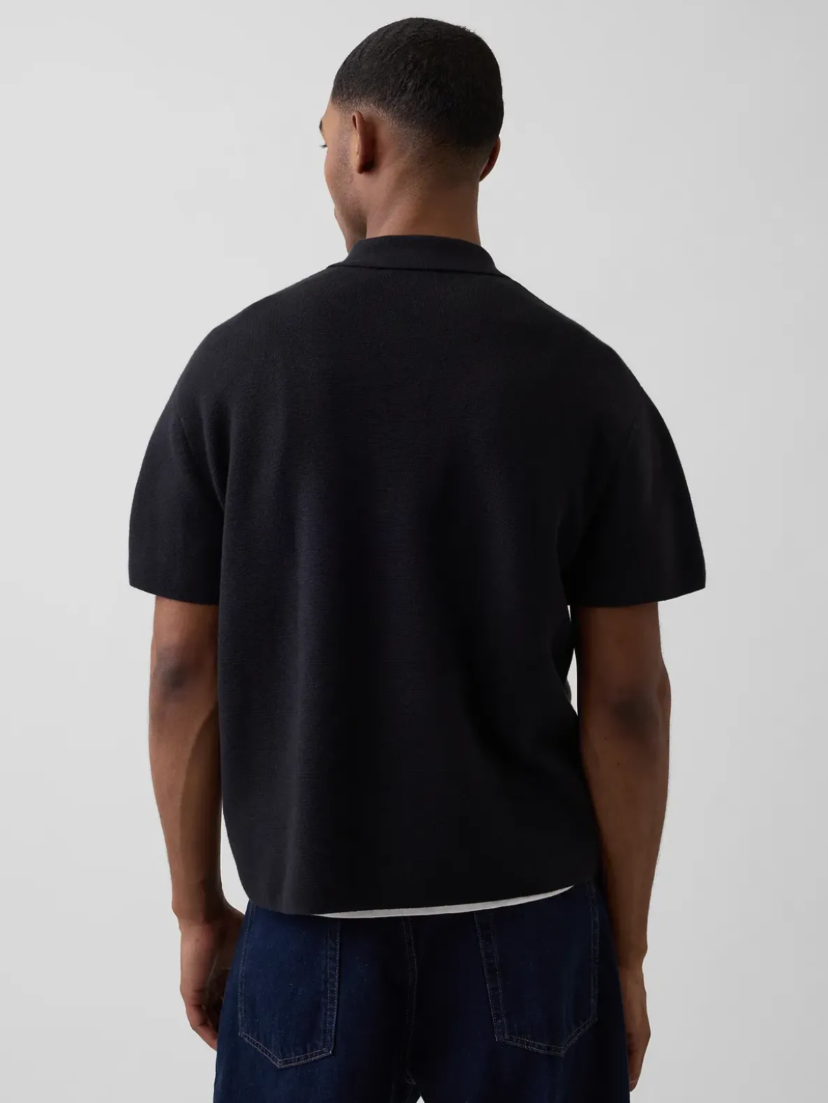 Oversized Quarter-Zip Pocket Polo Sweater
