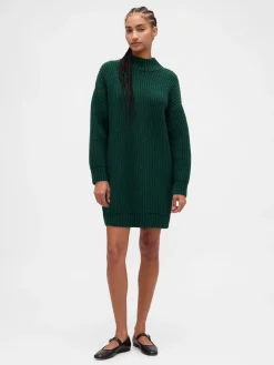 Oversized Turtleneck Mini Sweater Dress