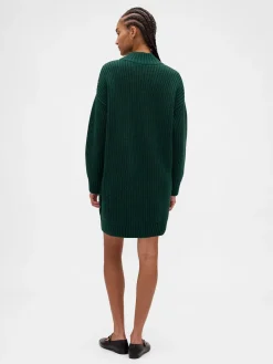 Oversized Turtleneck Mini Sweater Dress