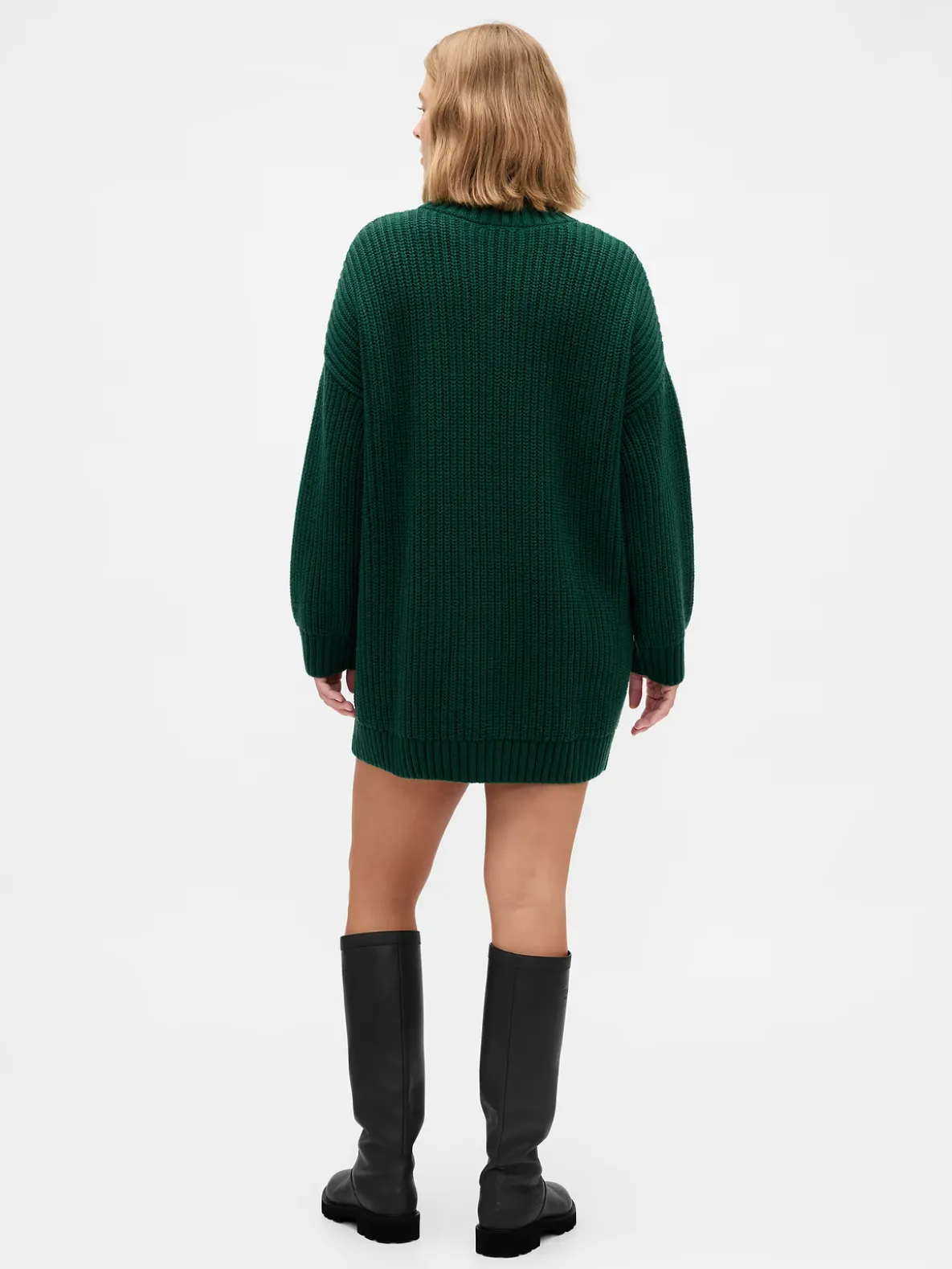 Oversized Turtleneck Mini Sweater Dress