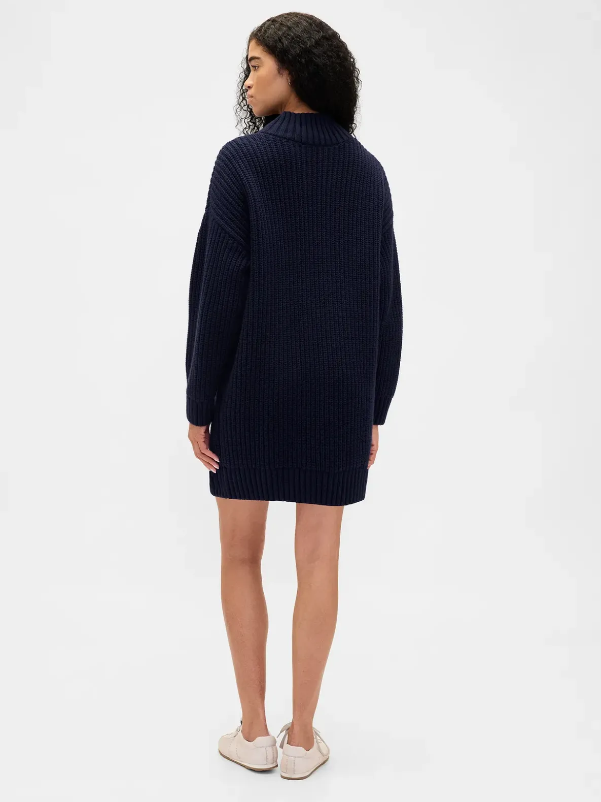 Oversized Turtleneck Mini Sweater Dress