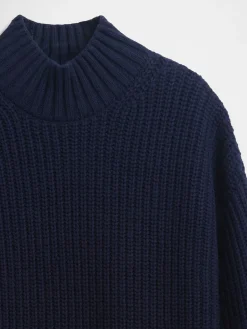 Oversized Turtleneck Mini Sweater Dress