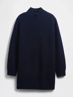 Oversized Turtleneck Mini Sweater Dress