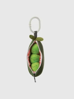 Peas in a Pod Baby Rattle and Squeaker Travel Toy