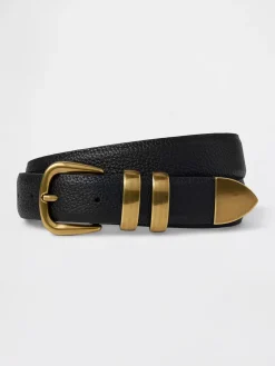 Pebbled Leather Belt
