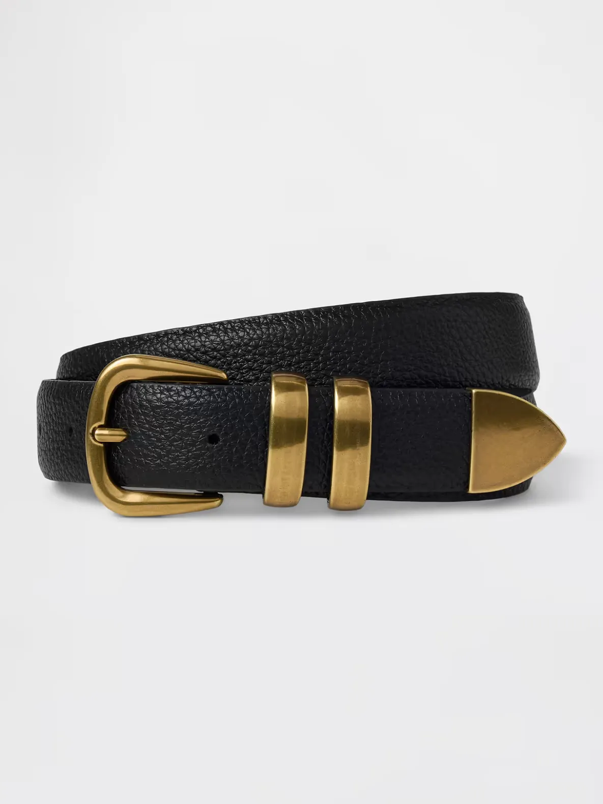 Pebbled Leather Belt