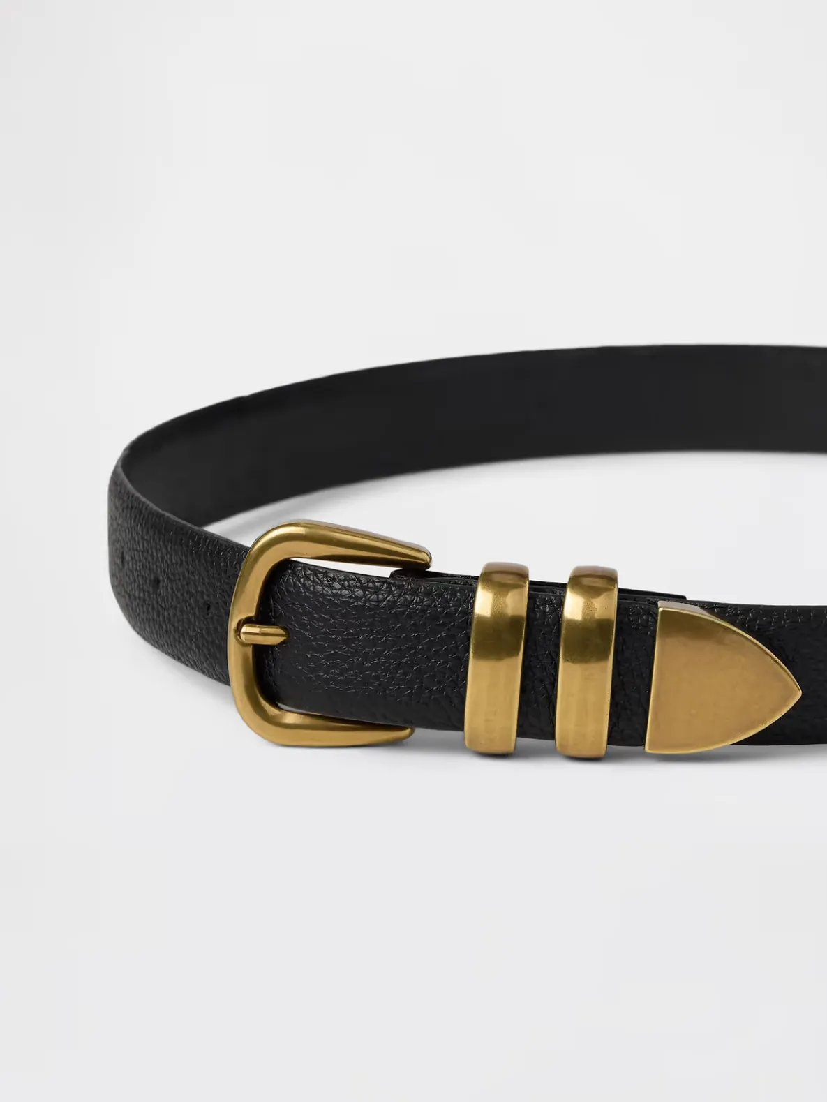 Pebbled Leather Belt