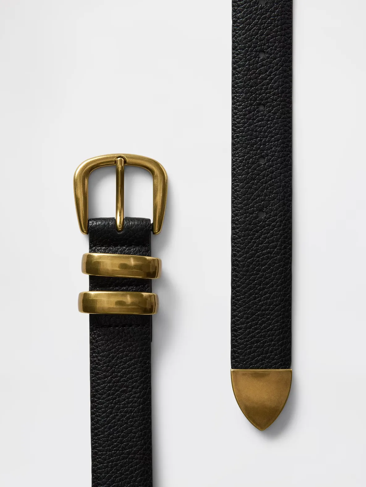 Pebbled Leather Belt