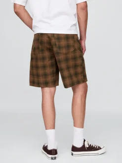 Plaid Canvas Shorts