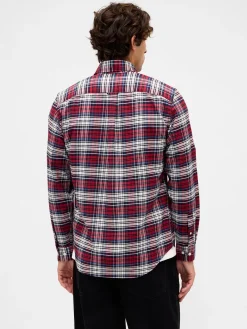 Plaid Oxford Button-Down Shirt