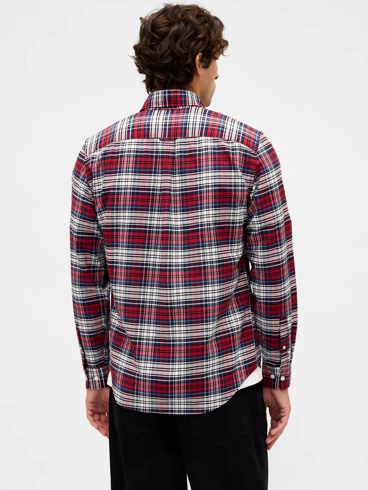 Plaid Oxford Button-Down Shirt