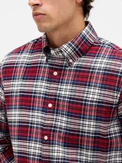 Plaid Oxford Button-Down Shirt