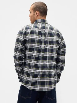 Plaid Oxford Button-Down Shirt