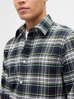 Plaid Oxford Button-Down Shirt