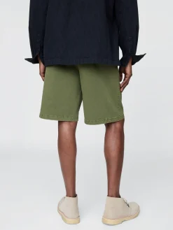 Pleated Khaki Shorts