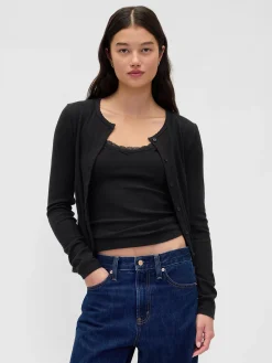 Pointelle Cardigan