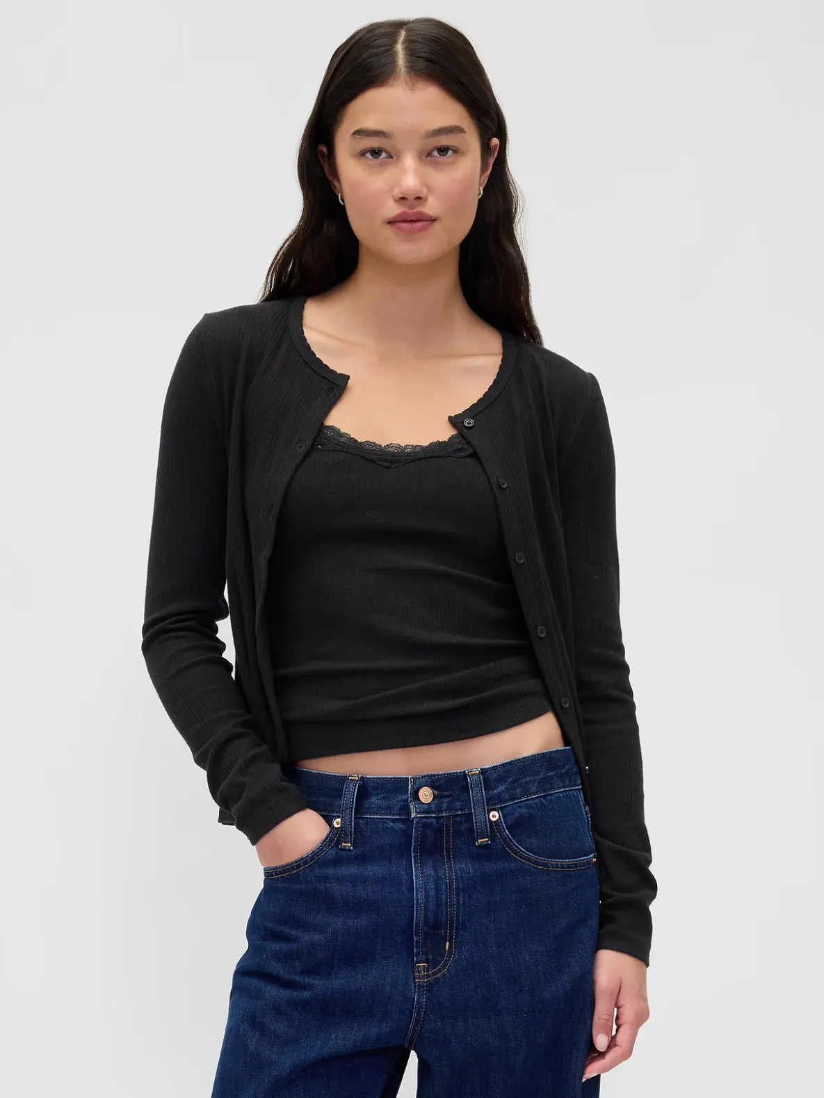 Pointelle Cardigan